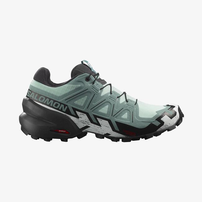 White Salomon Speedcross 6 Women's Trail Running Shoes | FVDA82106